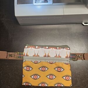 Handmade Eye Patterned Belt Bag